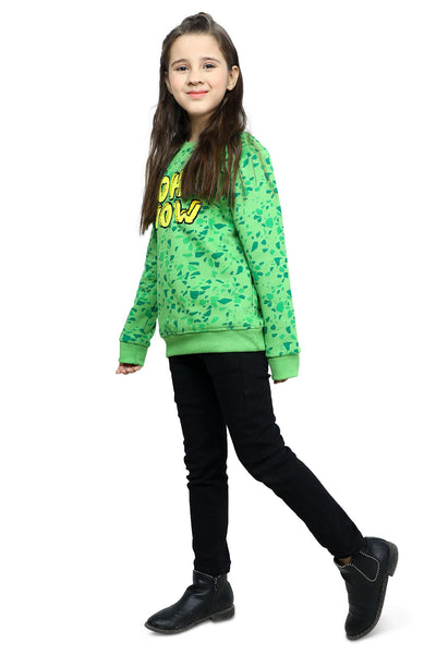 Girls Sweatshirt SKU: KGP-0022-GREEN - Diners