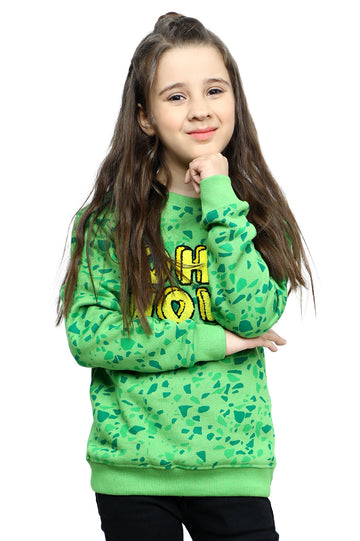 Girls Sweatshirt SKU: KGP-0022-GREEN - Diners