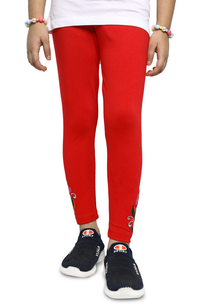 Tights For Toddler Girls In Red SKU: IGT-0002-RED - Diners