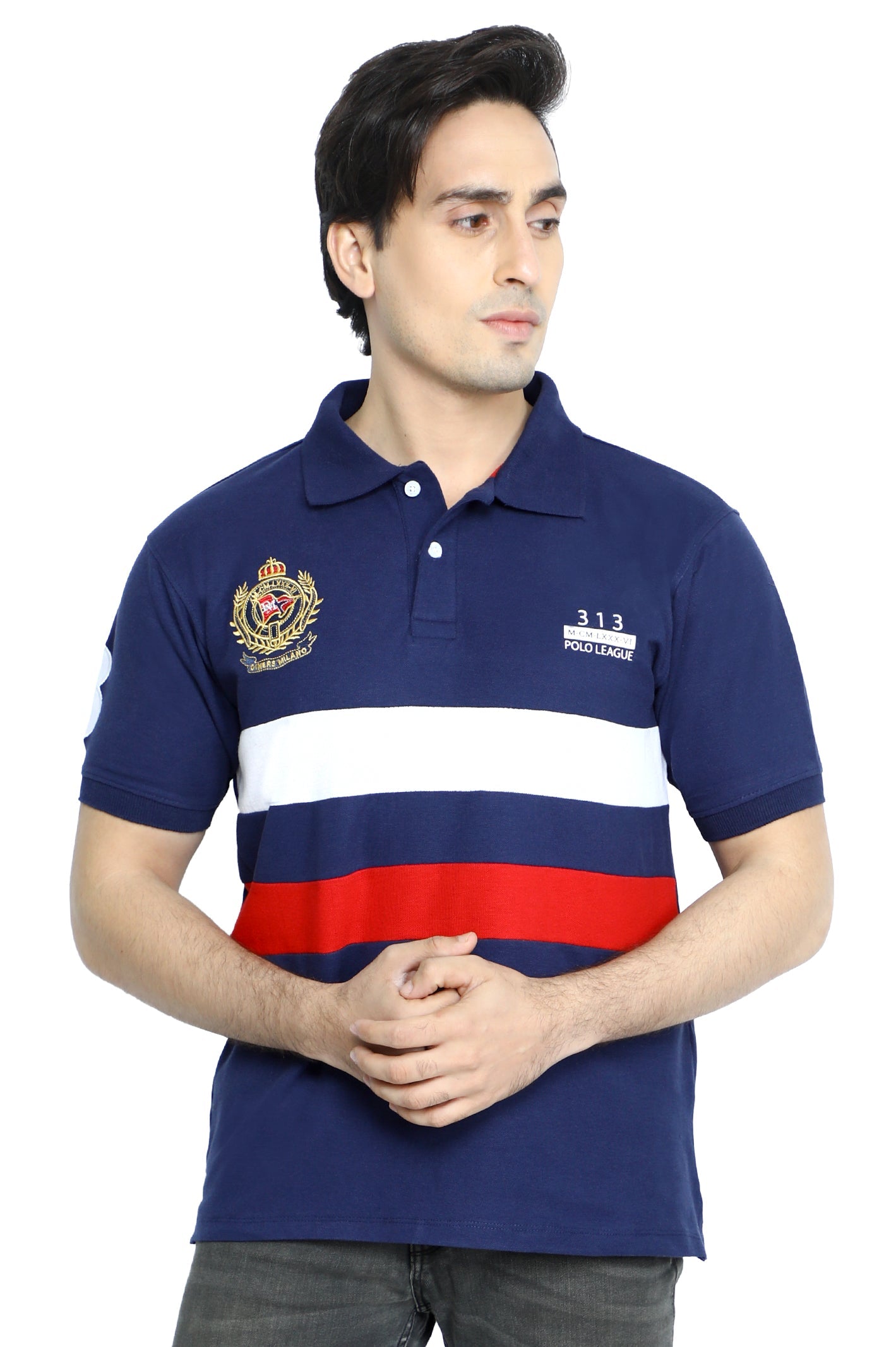 Diner's Men's Polo T-Shirt SKU: NA713-N-BLUE - Diners