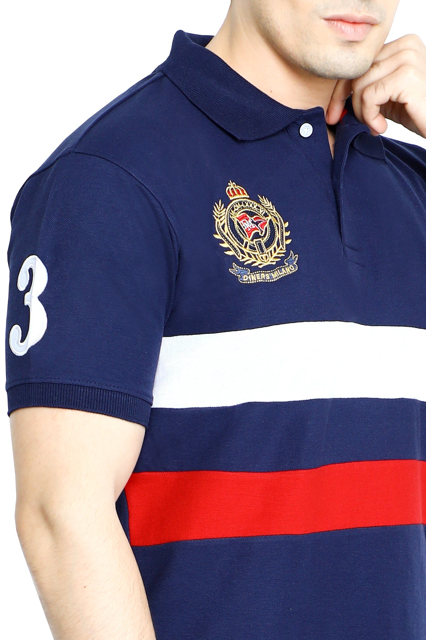 Diner's Men's Polo T-Shirt SKU: NA713-N-BLUE - Diners