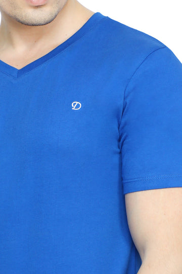 Diner's Men's V Neck T-Shirt SKU: NA734-R-BLUE - Diners