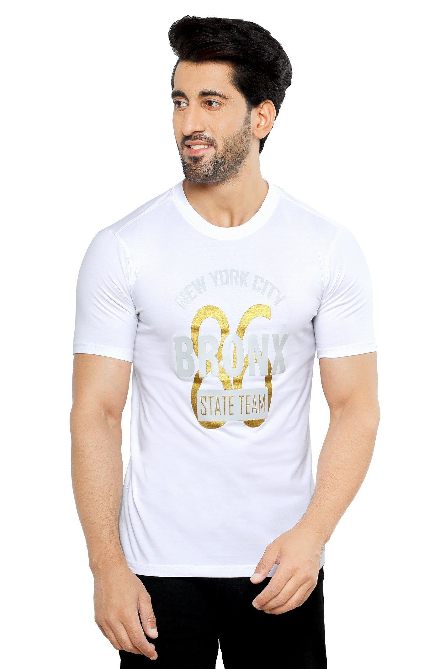 Diners Men's Round Neck T-Shirt SKU: NA799-WHITE - Diners