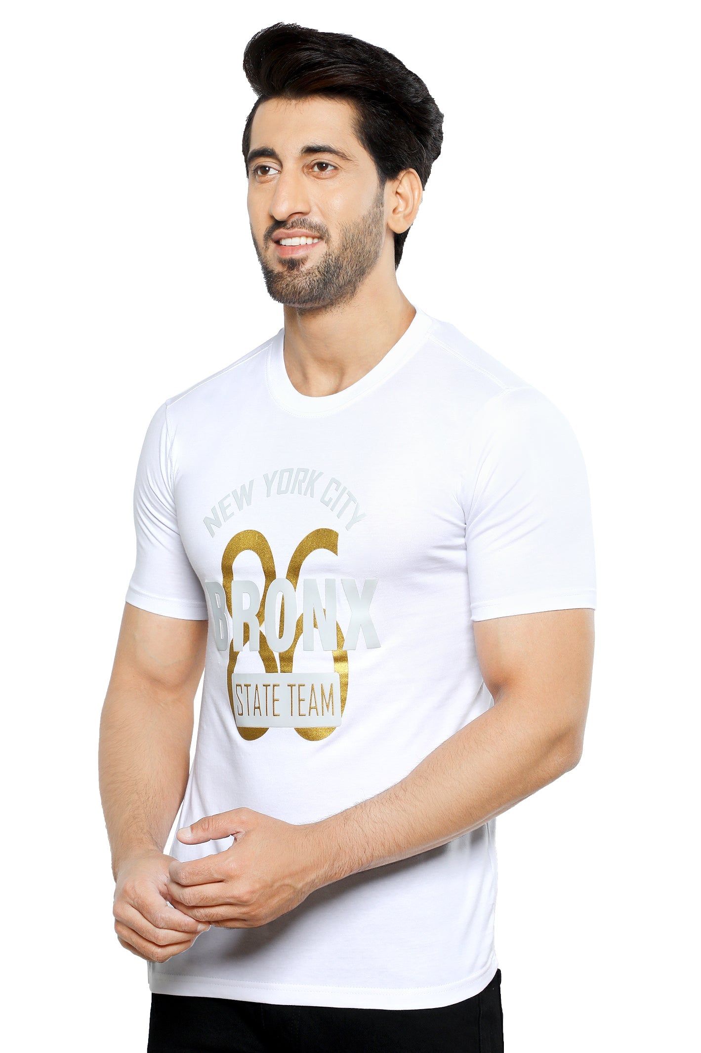 Diners Men's Round Neck T-Shirt SKU: NA799-WHITE - Diners