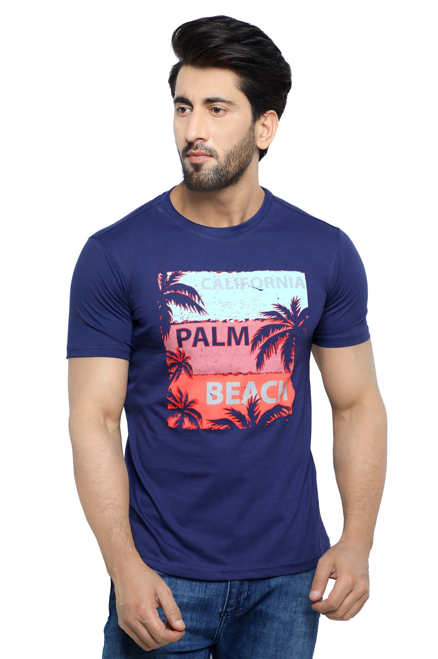 Diners Mens Round Neck T-Shirt SKU: NA800-N-BLUE - Diners