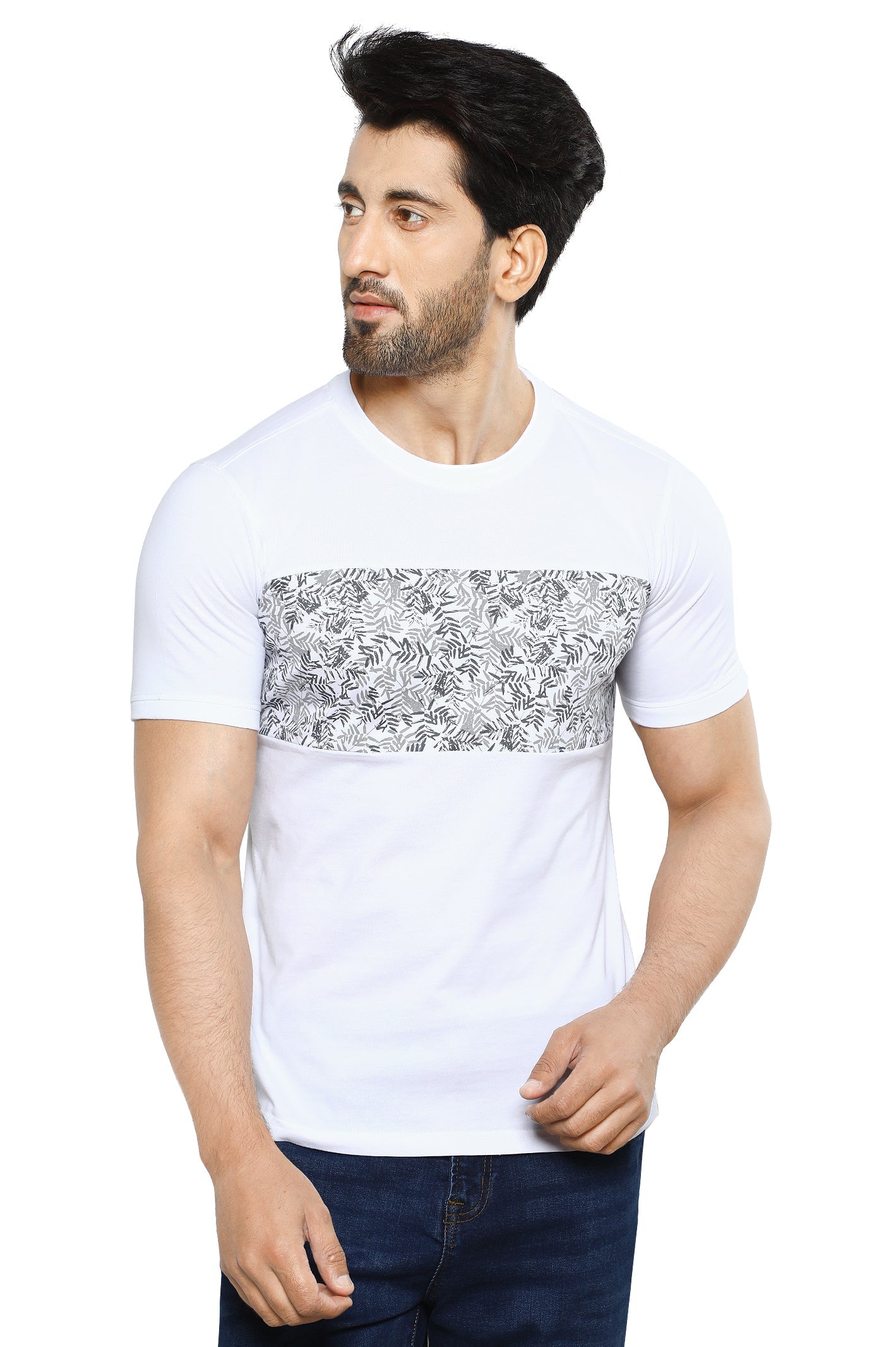 Diners Men's Round Neck T-Shirt SKU: NA809-WHITE - Diners