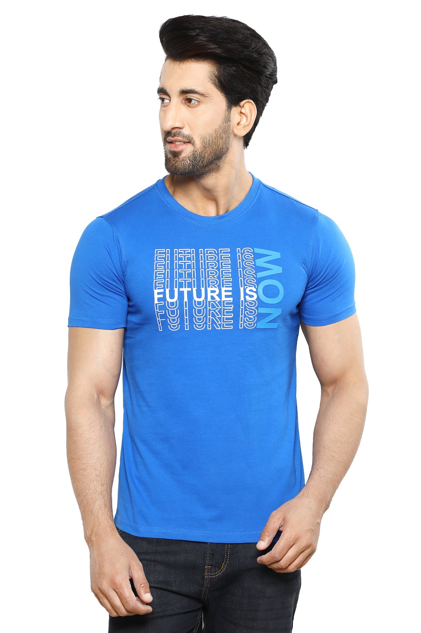 Diners Men's Round Neck T-Shirt SKU: NA815-R-BLUE - Diners