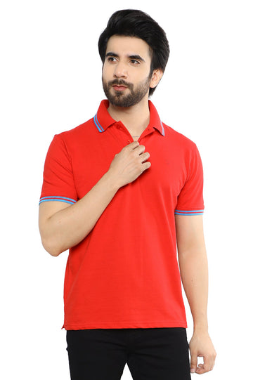 Diners Men's Polo T-Shirt SKU: NA829-RED - Diners