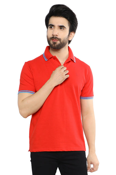 Diners Men's Polo T-Shirt SKU: NA829-RED - Diners