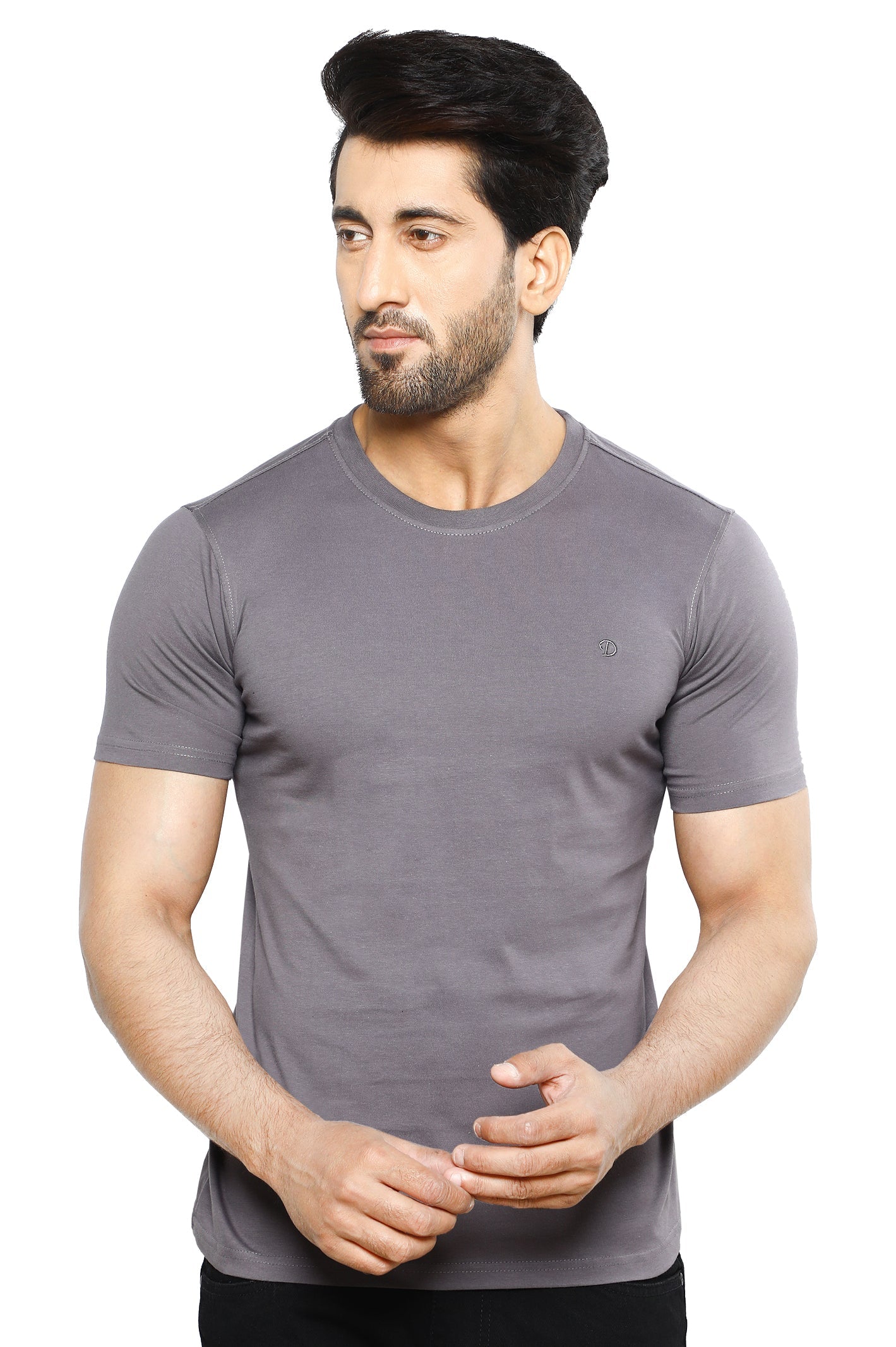 Diners Men's Round Neck T-Shirt SKU: NA856-GREY - Diners