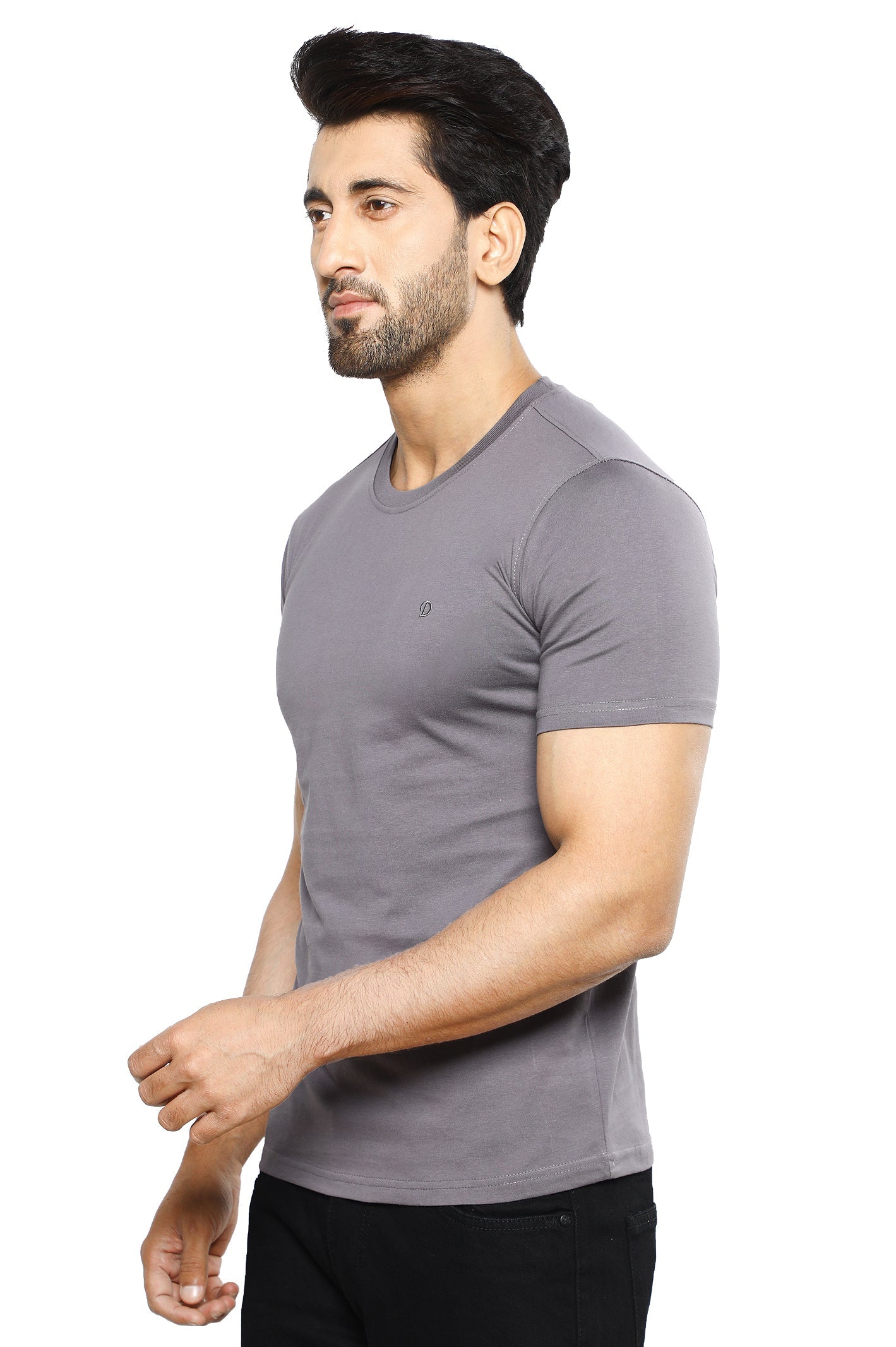 Diners Men's Round Neck T-Shirt SKU: NA856-GREY - Diners