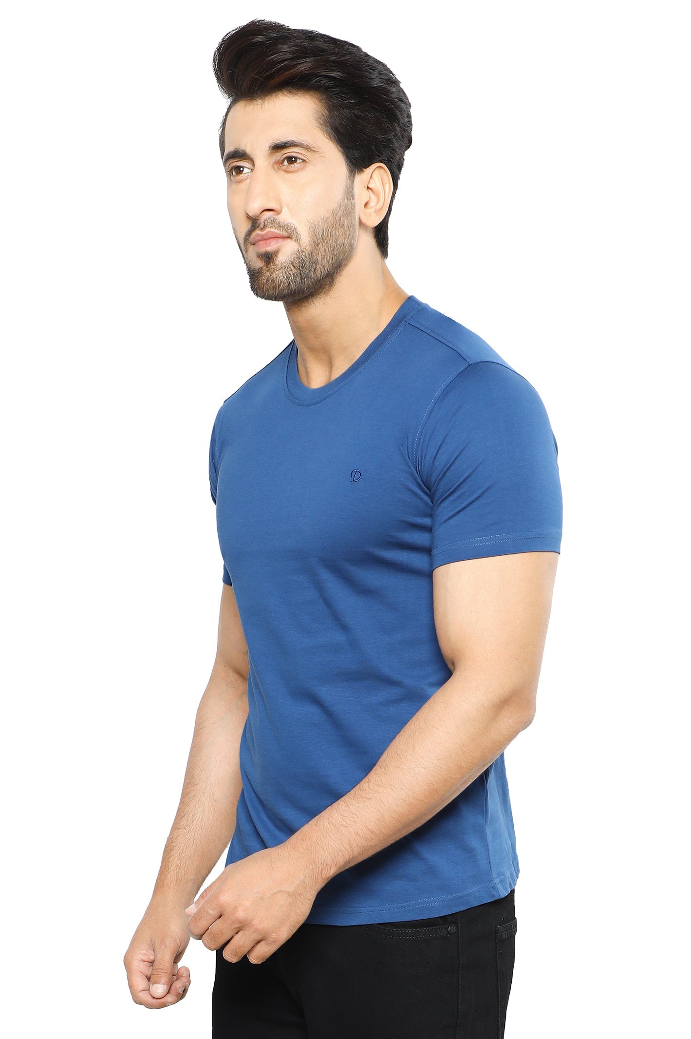 Diners Men's Round Neck T-Shirt SKU: NA856-N-BLUE - Diners