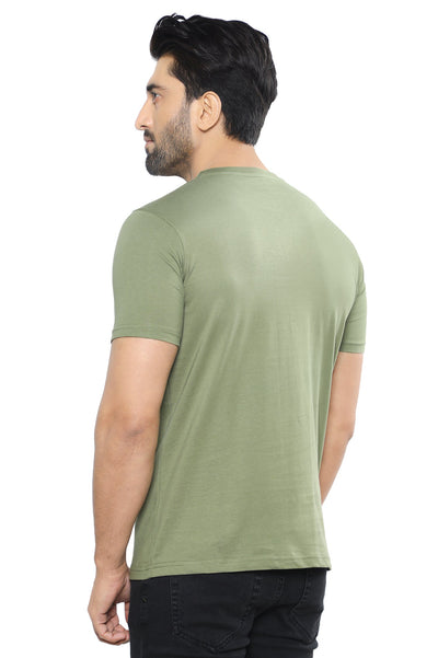 Diners Men's Round Neck T-Shirt SKU: NA856-OLIVE - Diners