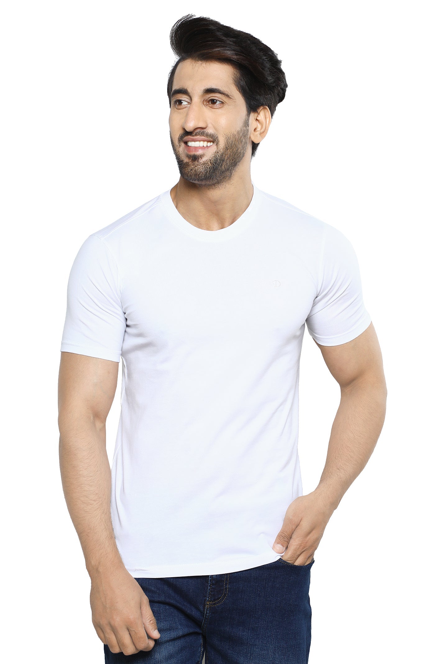 Diners Men's Round Neck T-Shirt SKU: NA856-WHITE - Diners