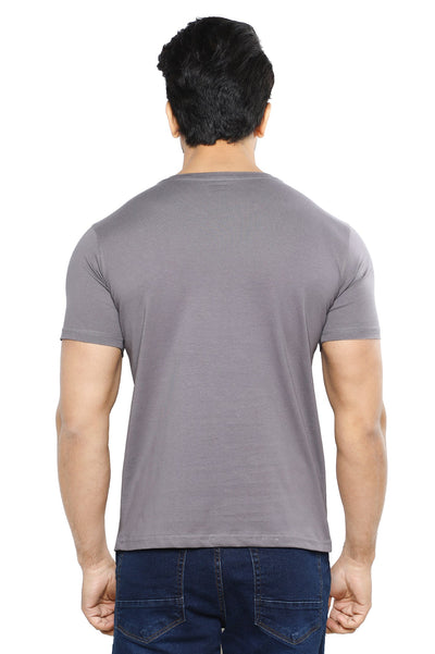 Diners Men's V Neck T-Shirt SKU: NA857-GREY - Diners