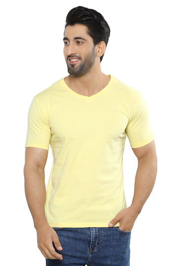 Diners Men's Round Neck T-Shirt SKU: NA857-LEMON - Diners