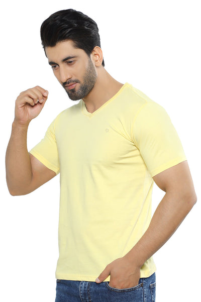 Diners Men's Round Neck T-Shirt SKU: NA857-LEMON - Diners