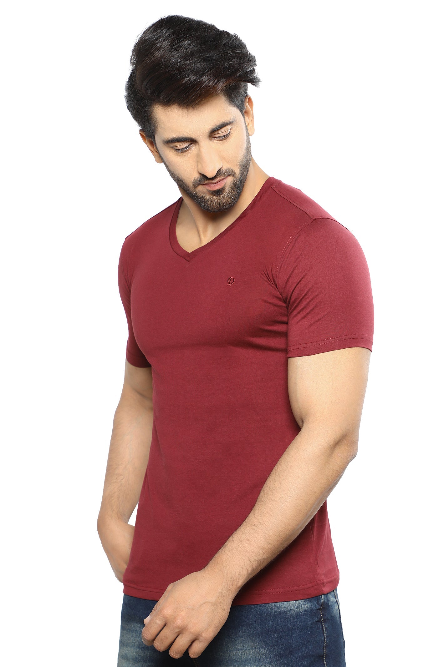 Diners Men's Round Neck T-Shirt SKU: NA857-MAROON - Diners