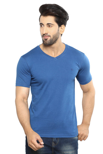 Diners Men's Round Neck T-Shirt SKU: NA857-N-BLUE - Diners