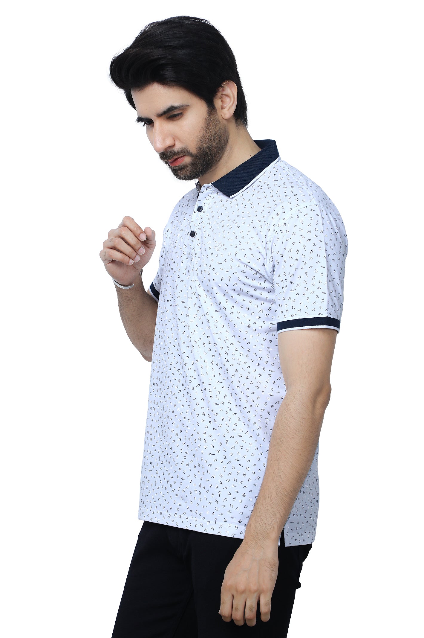 Diners Men's Polo T-Shirt SKU: NA887-WHITE - Diners