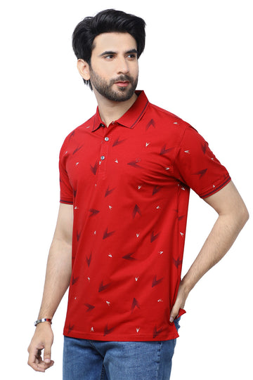 Diners Men's Polo T-Shirt SKU: NA888-RED - Diners