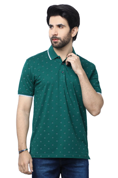 Diners Men's Polo T-Shirt SKU: NA885-GREEN - Diners