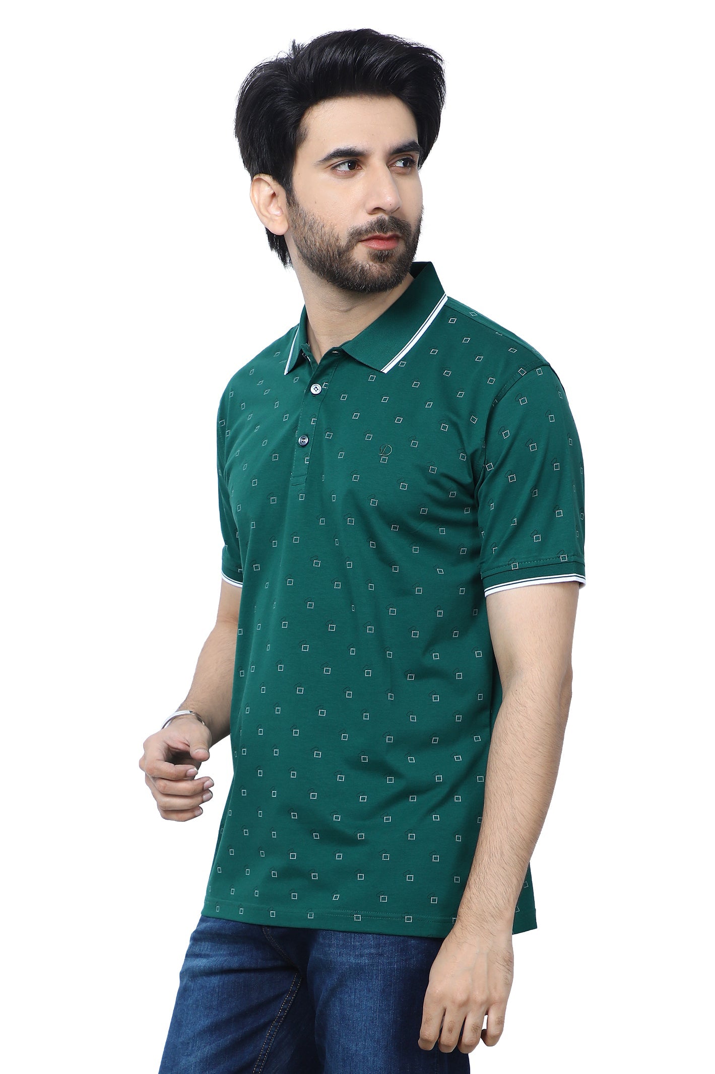 Diners Men's Polo T-Shirt SKU: NA885-GREEN - Diners