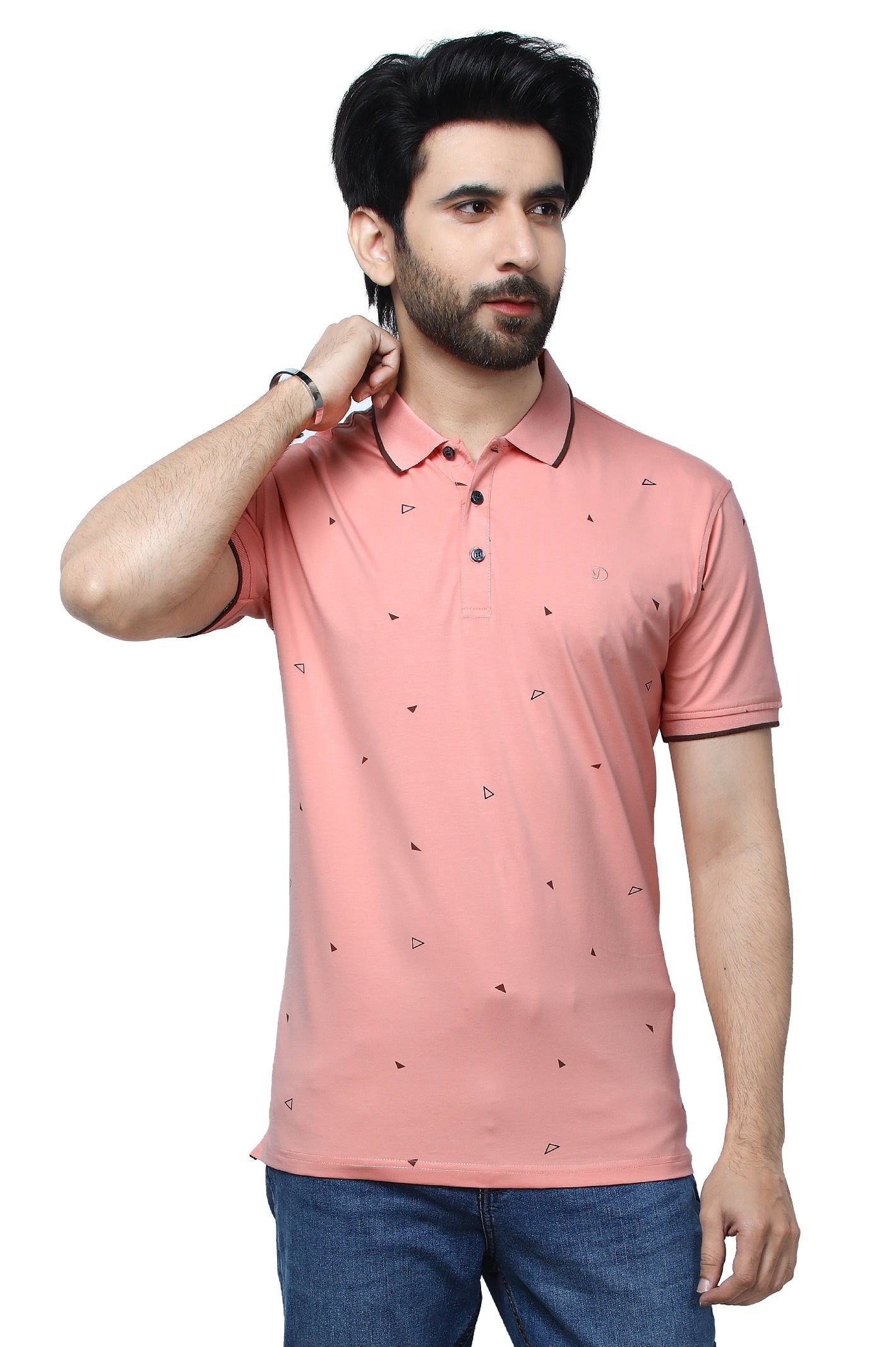 Diners Men's Polo T-Shirt SKU: NA889-PEACH - Diners