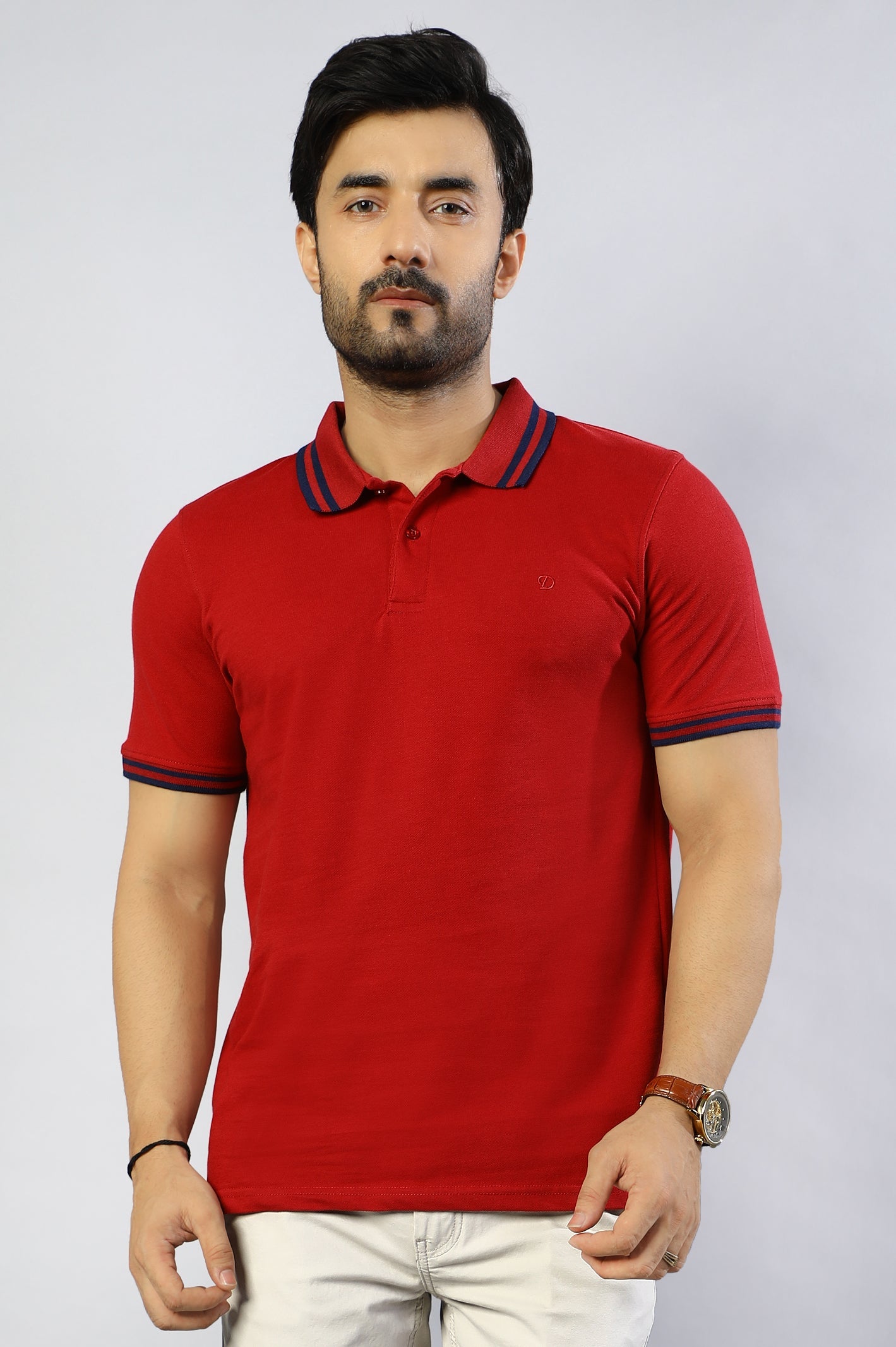 Jacquard Collar Polo Shirt From Diners