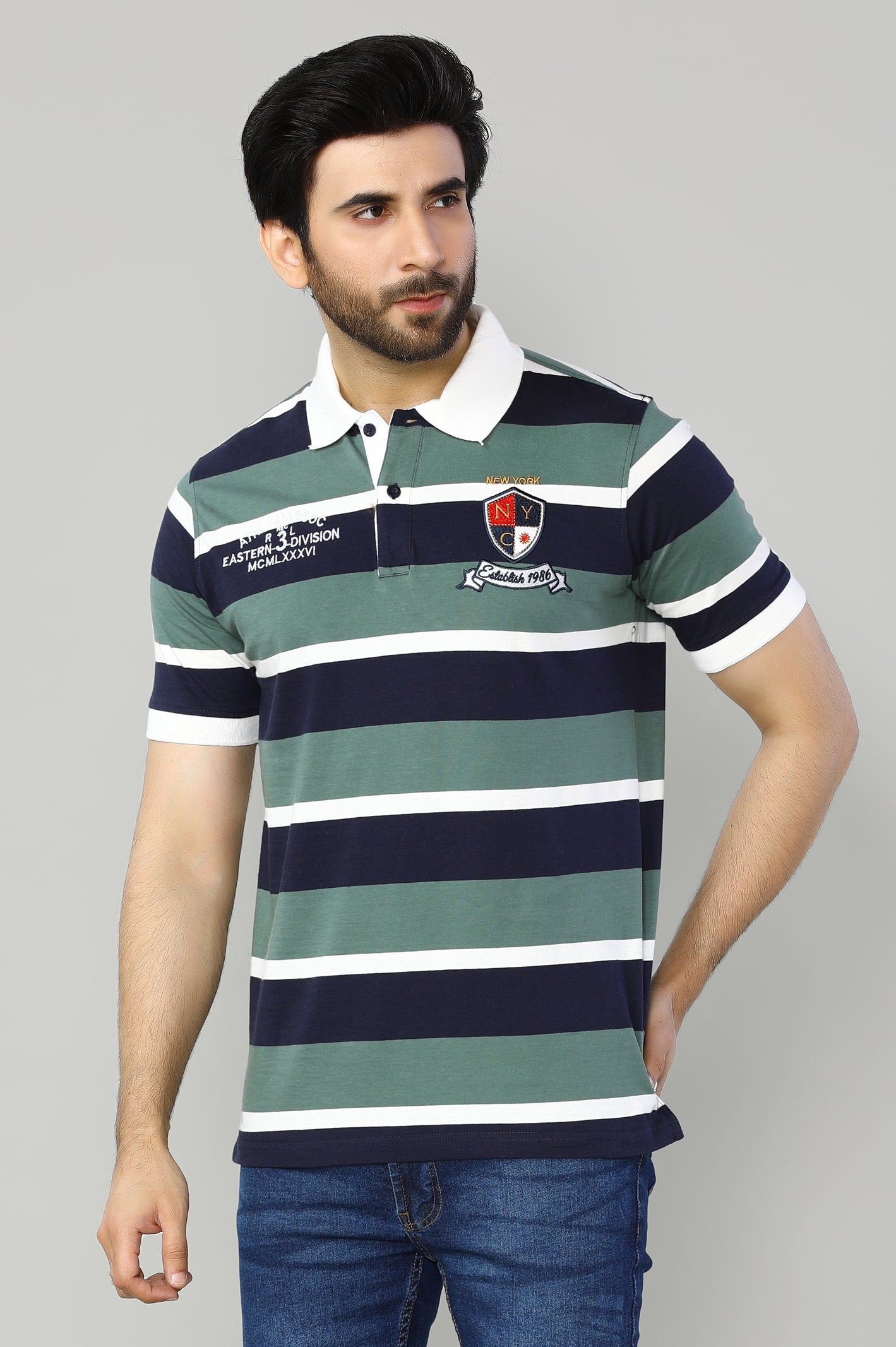 Diners Men's Polo T-Shirt Yard Dyed - Diners