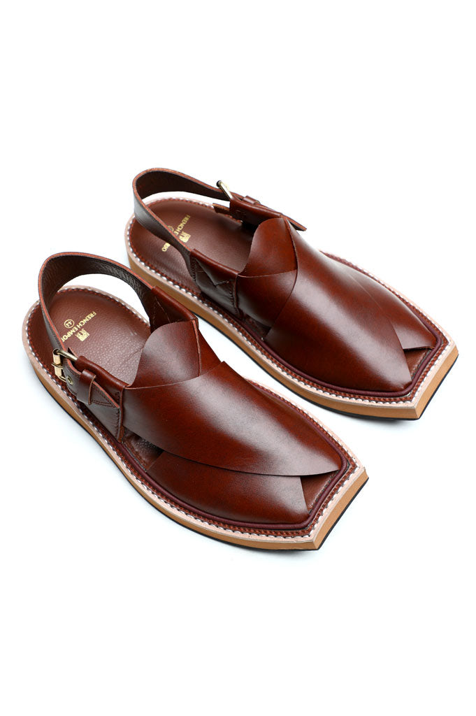 French Emporio Men Kaptaan Sandal SKU: PSLD0018-Brown - Diners