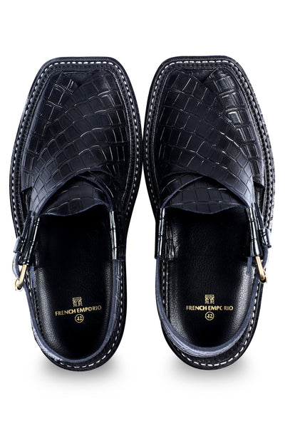 French Emporio Men Sandal SKU: PSLD-0022-BLACK - Diners