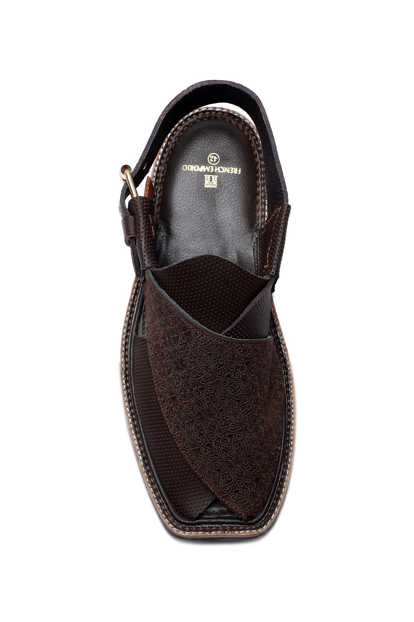 French Emporio Men's Sandal SKU: PSLD-0031-COFFEE - Diners