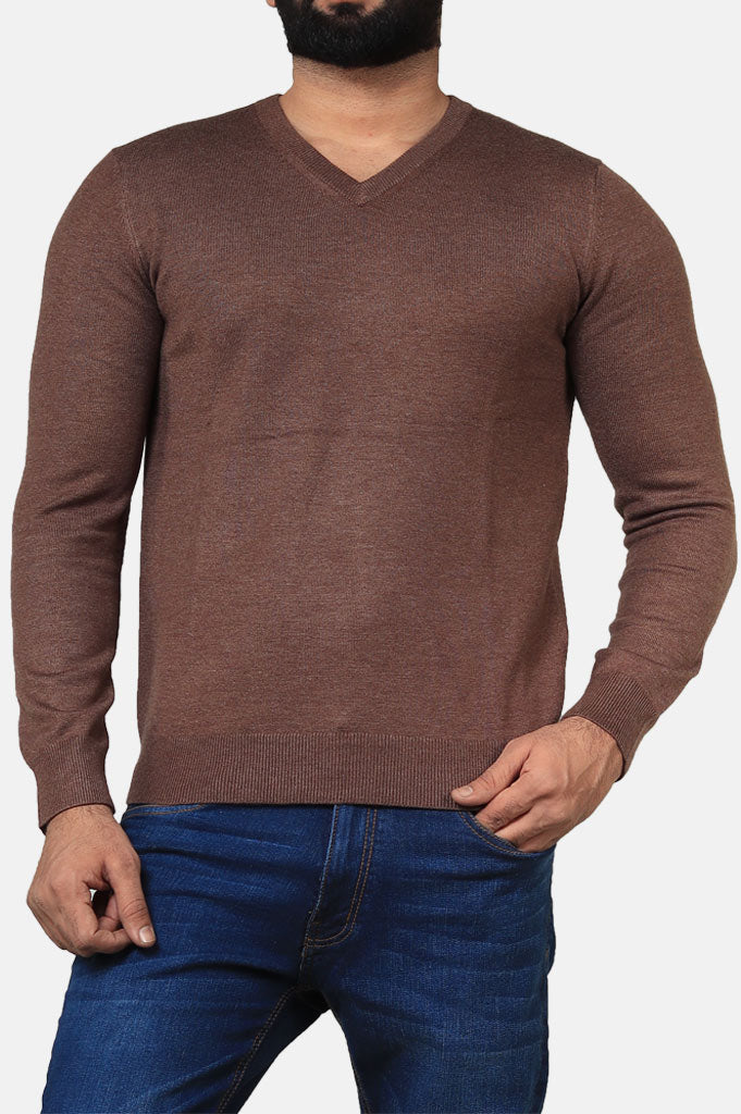 Gents Sweater In Brown SKU: SA520-Brown - Diners