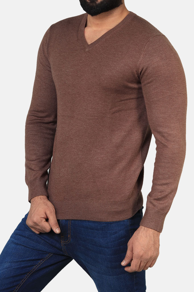 Gents Sweater In Brown SKU: SA520-Brown - Diners