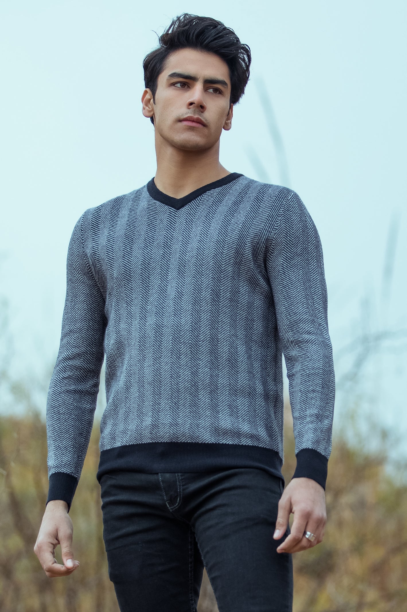 Gents Sweater In Grey SKU: SA565-GREY - Diners