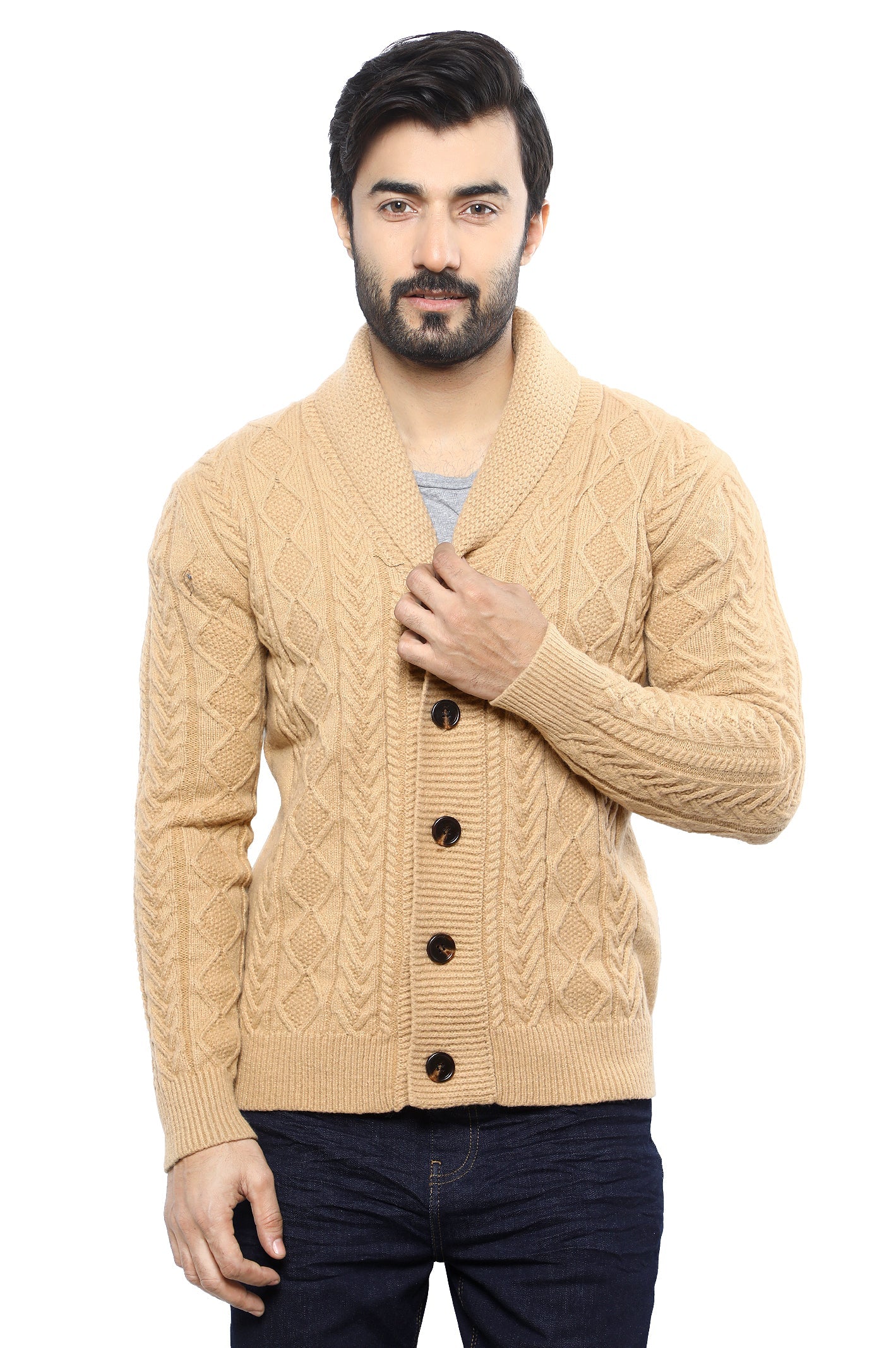 Gents Sweater SKU: SA596-FAWN - Diners