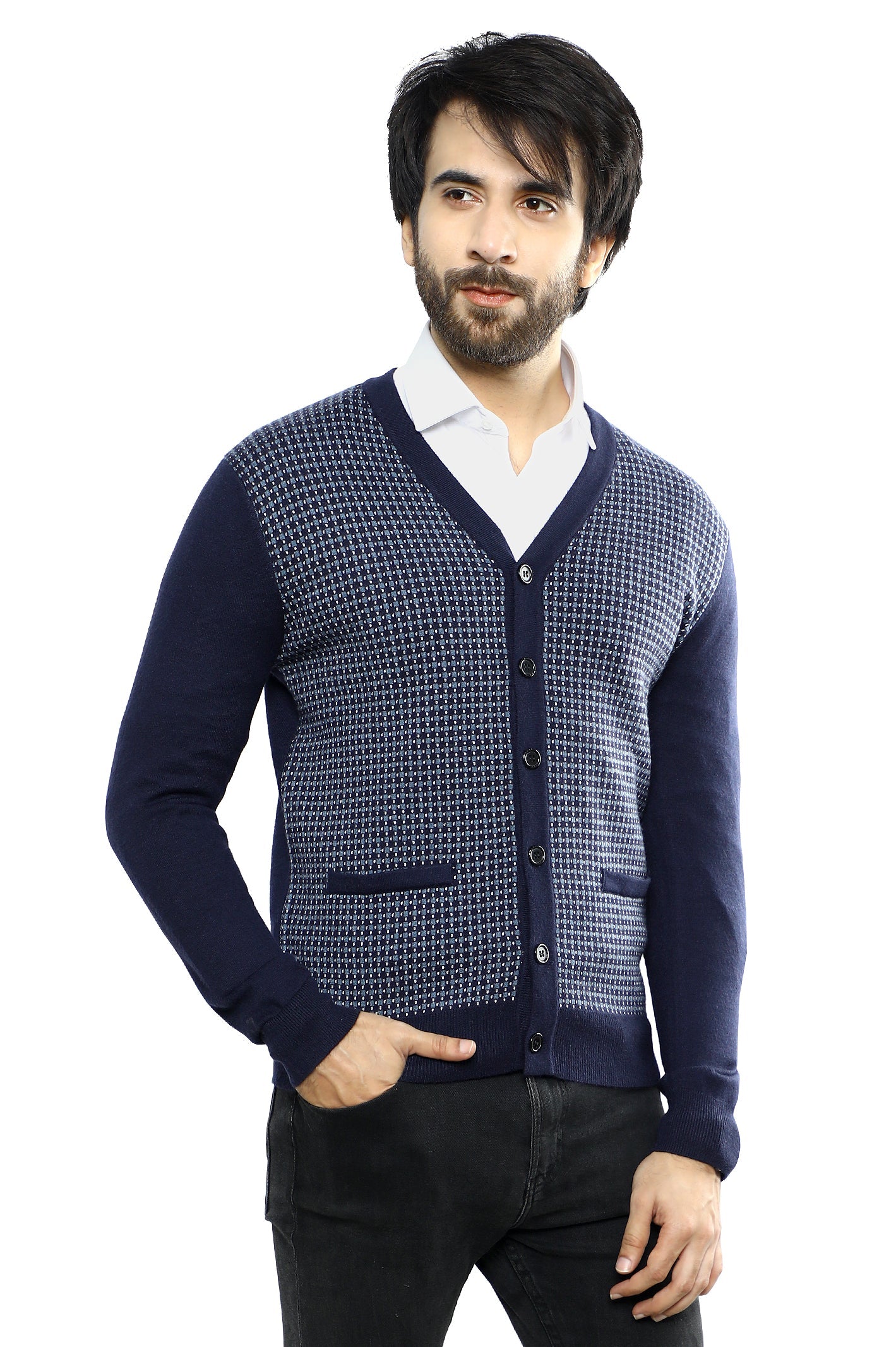 Gents Sweater SKU: SA597-D-BLUE - Diners