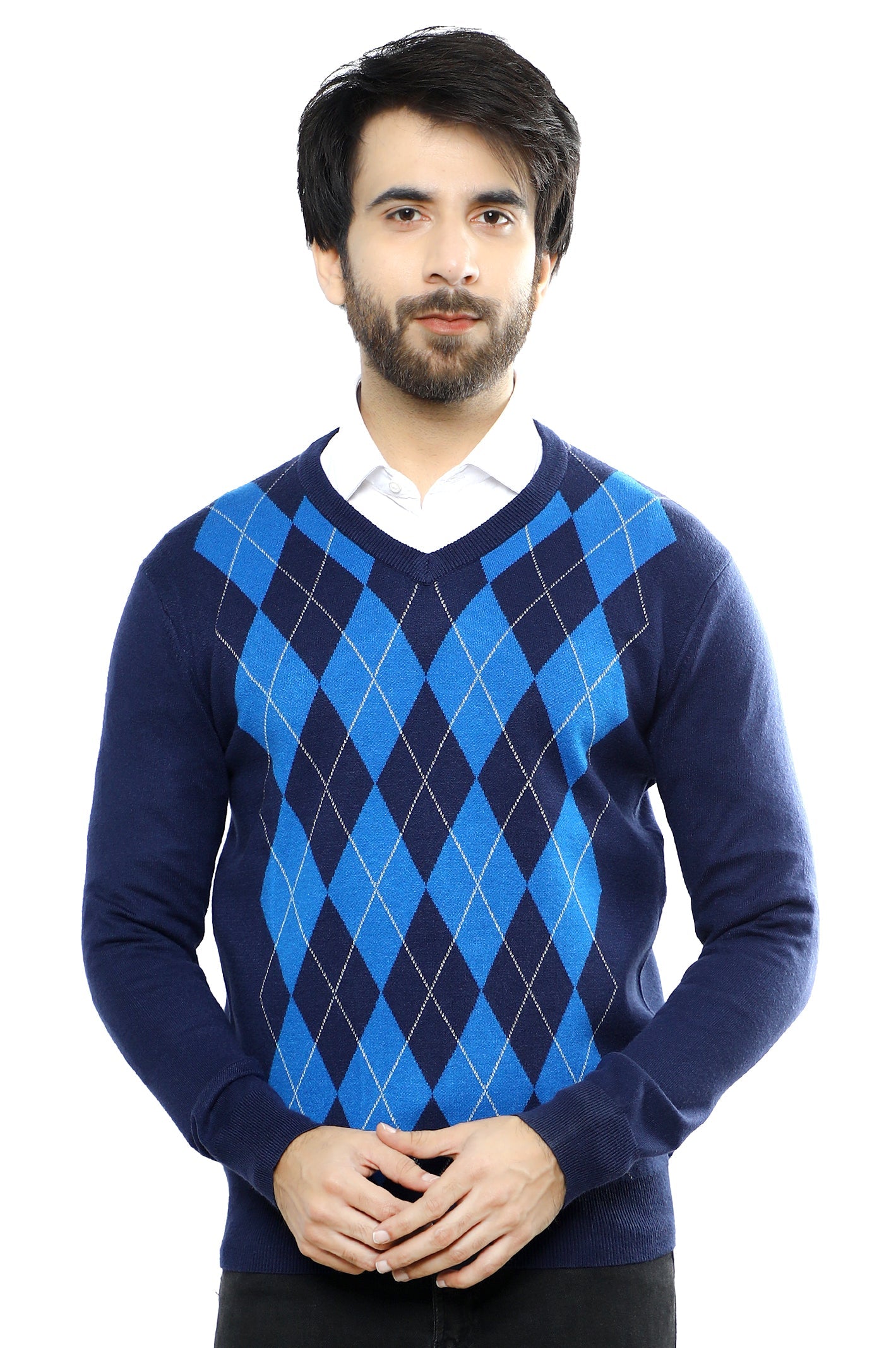 Gents Sweater SKU: SA602-BLUE - Diners