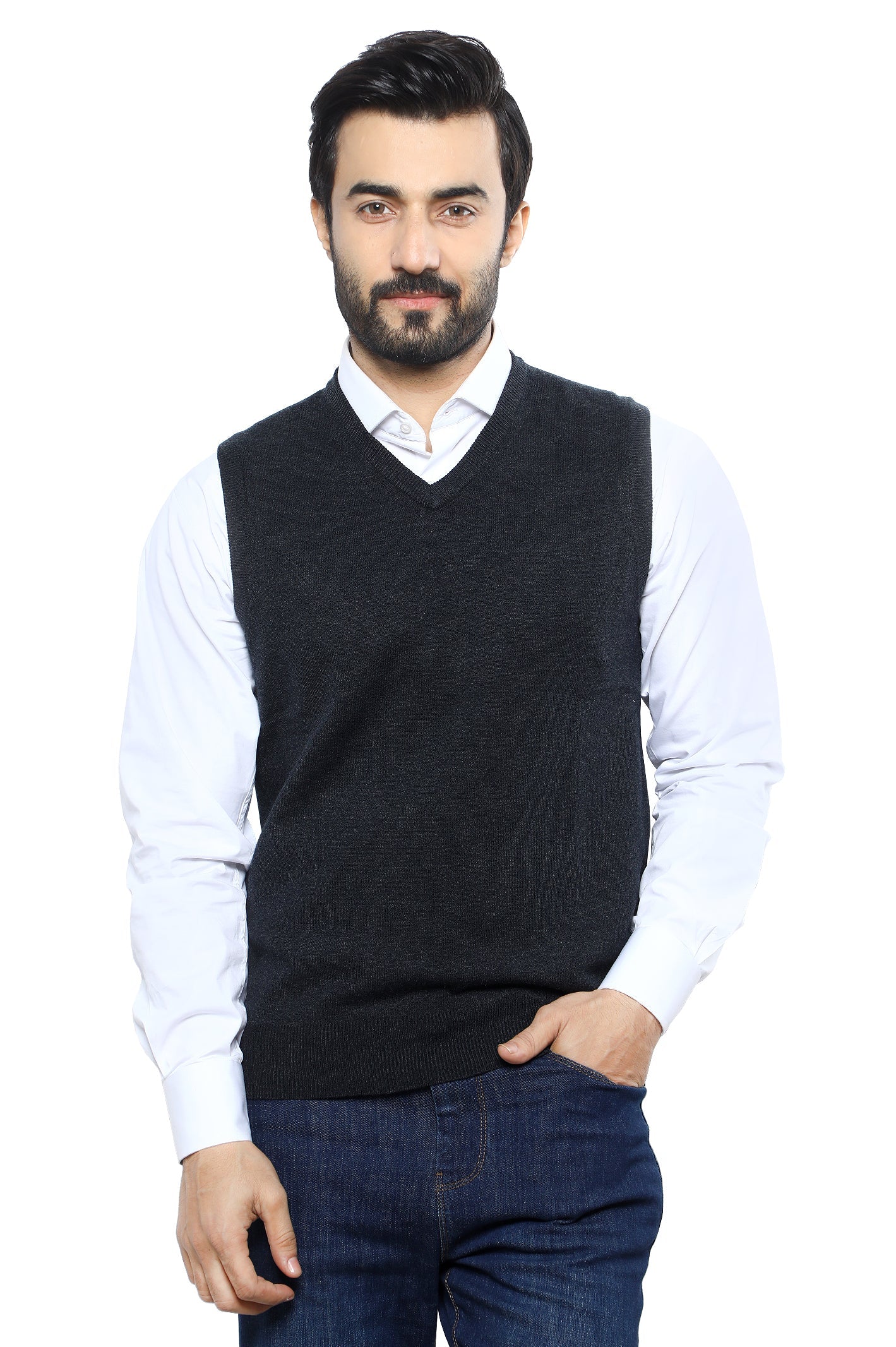 Gents Sweater SKU: SA607-D-GREY - Diners