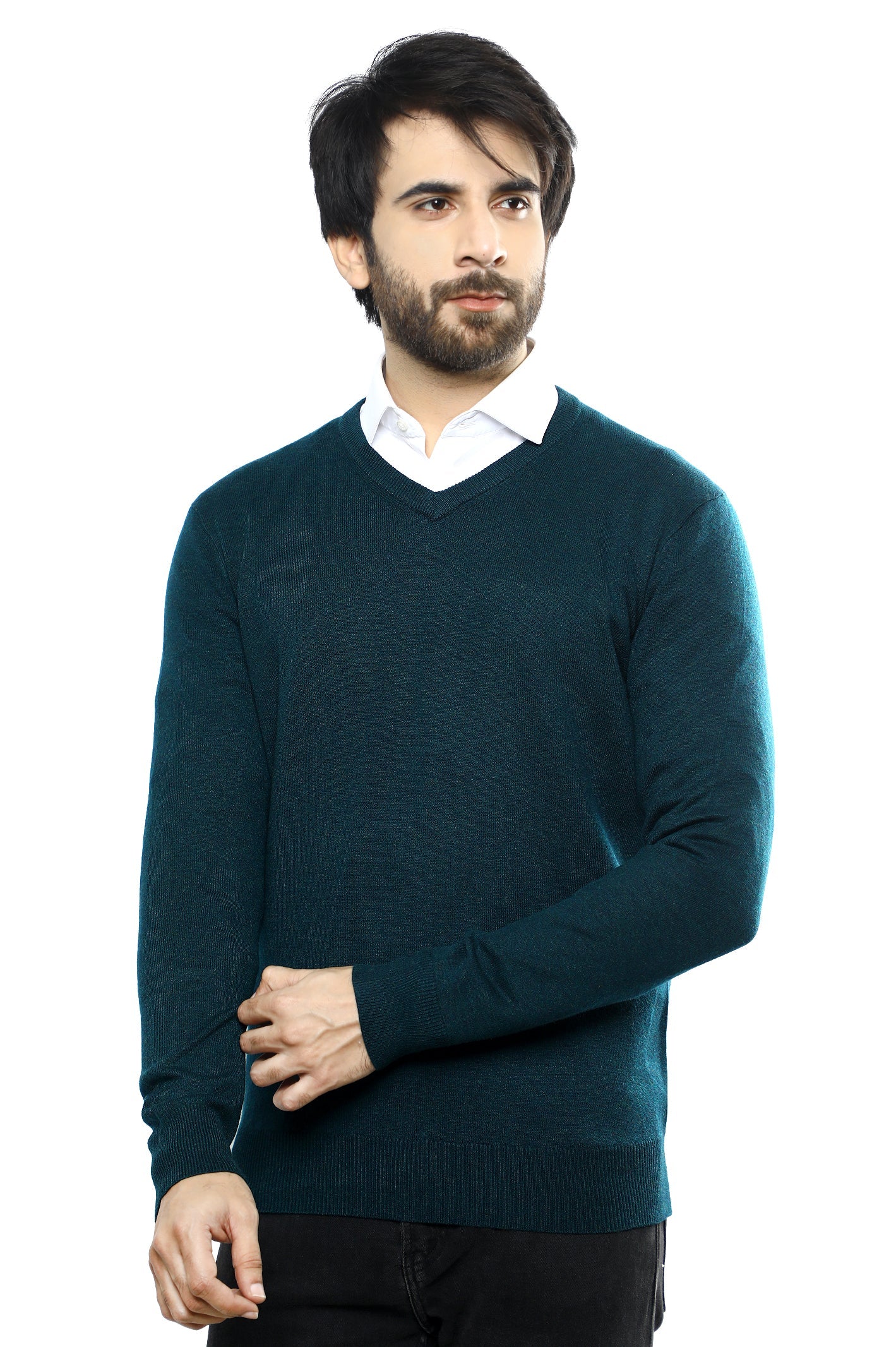 Gents Sweater SKU: SA608-GREEN - Diners