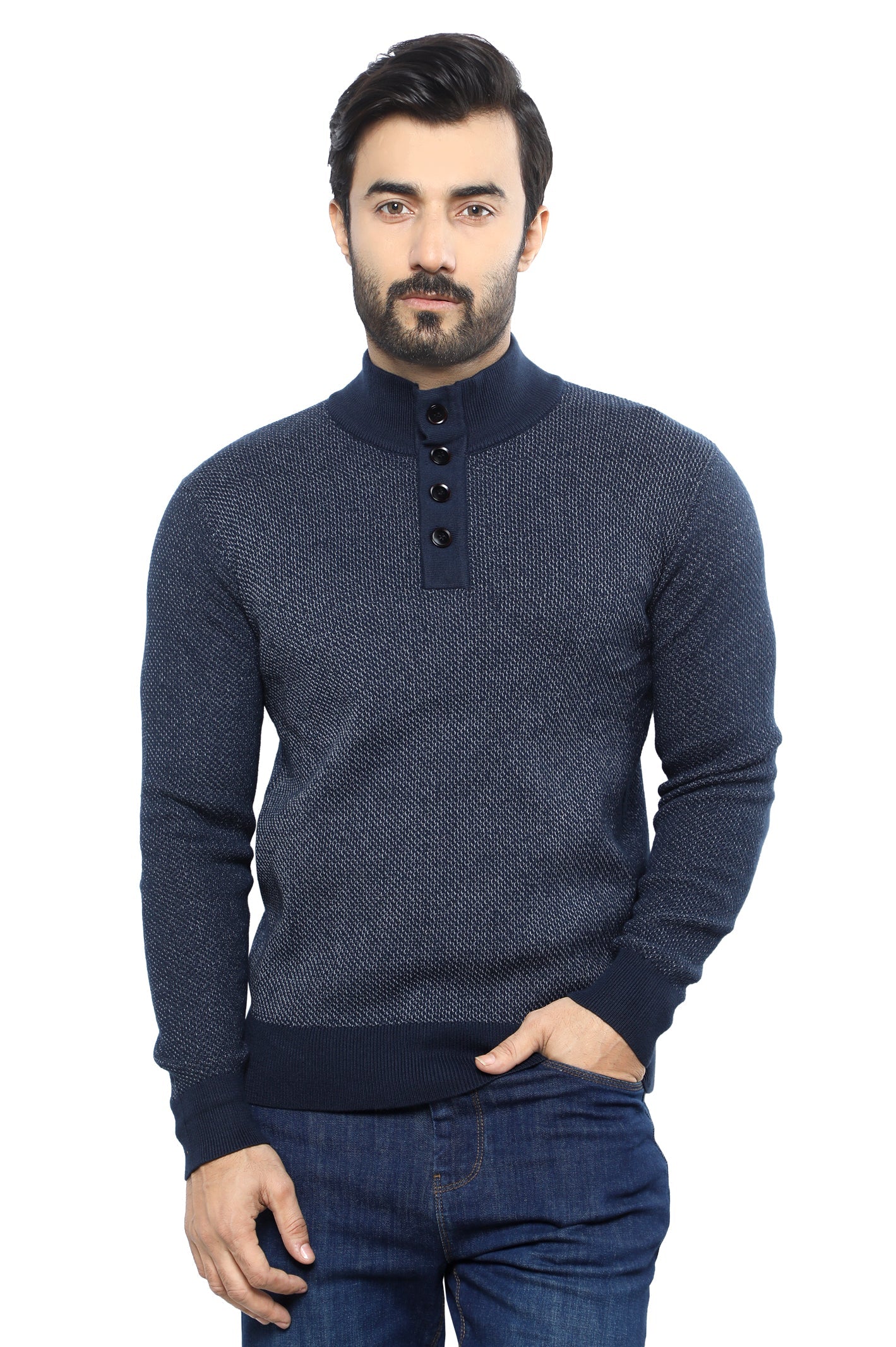 Gents Sweater SKU: SA609-D-BLUE - Diners