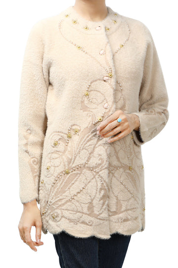 Ladies Sweater SKU: SL965-FAWN - Diners