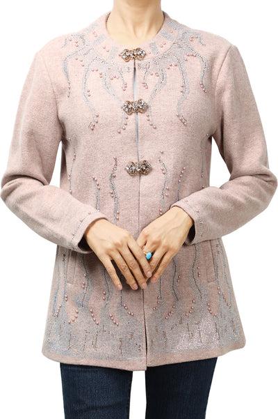 Ladies Sweater SKU: SL978-PINK - Diners