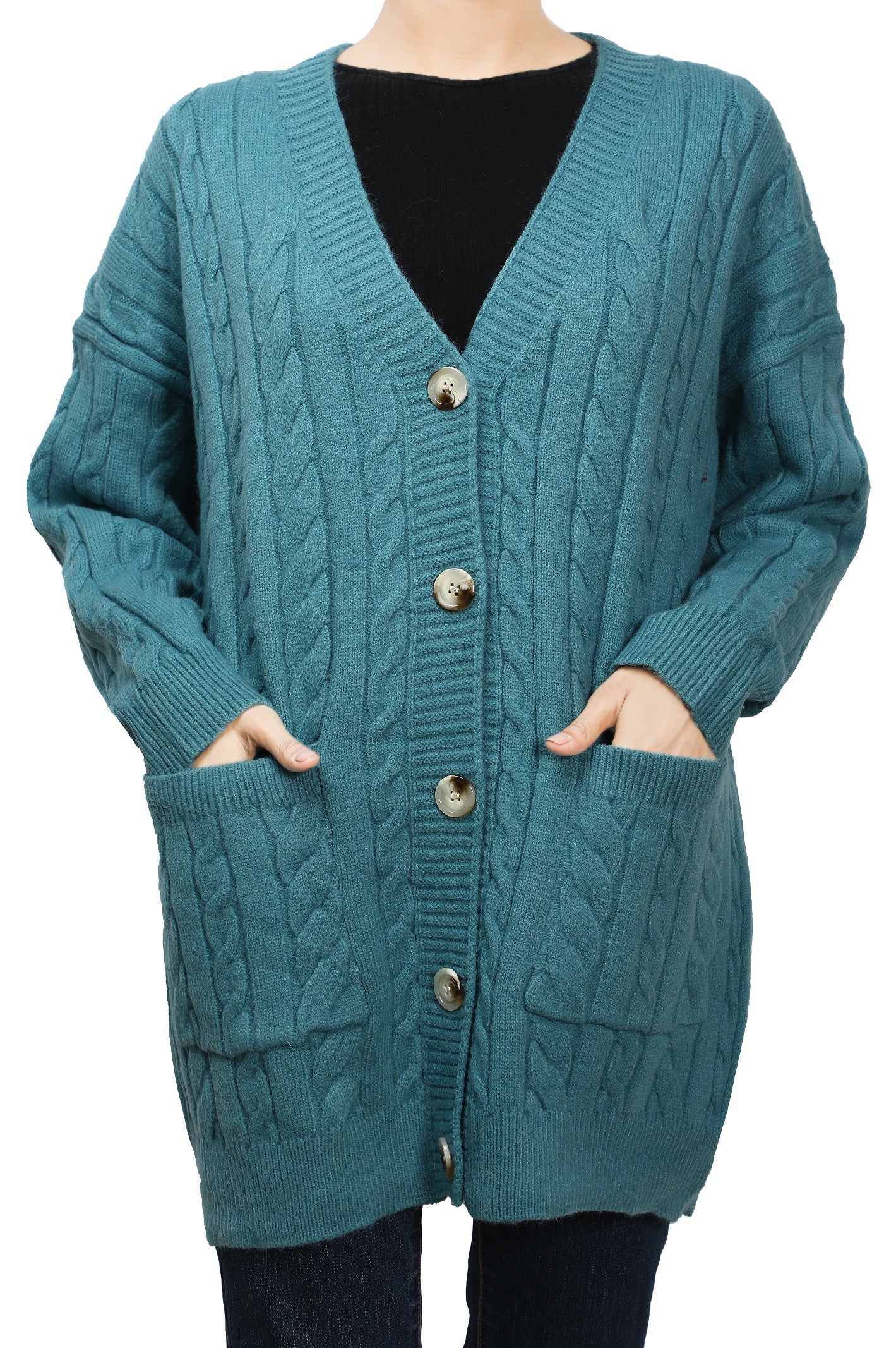 Ladies Sweater SKU: SL981-BLUE - Diners