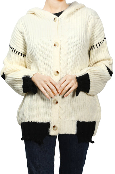 Ladies Sweater SKU: SL995-CREAM - Diners