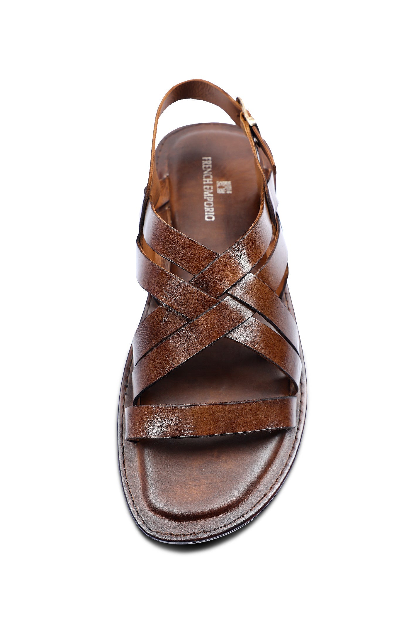 French Emporio Mens Sandal SKU: SLD-0036-COFFEE - Diners