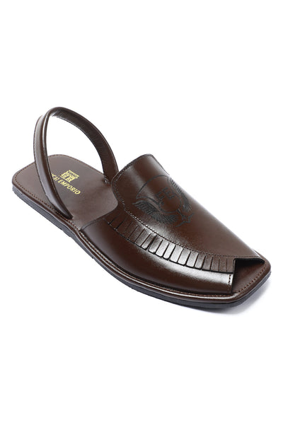 French Emporio Men's Sandal SKU: SLD-0038-BROWN - Diners