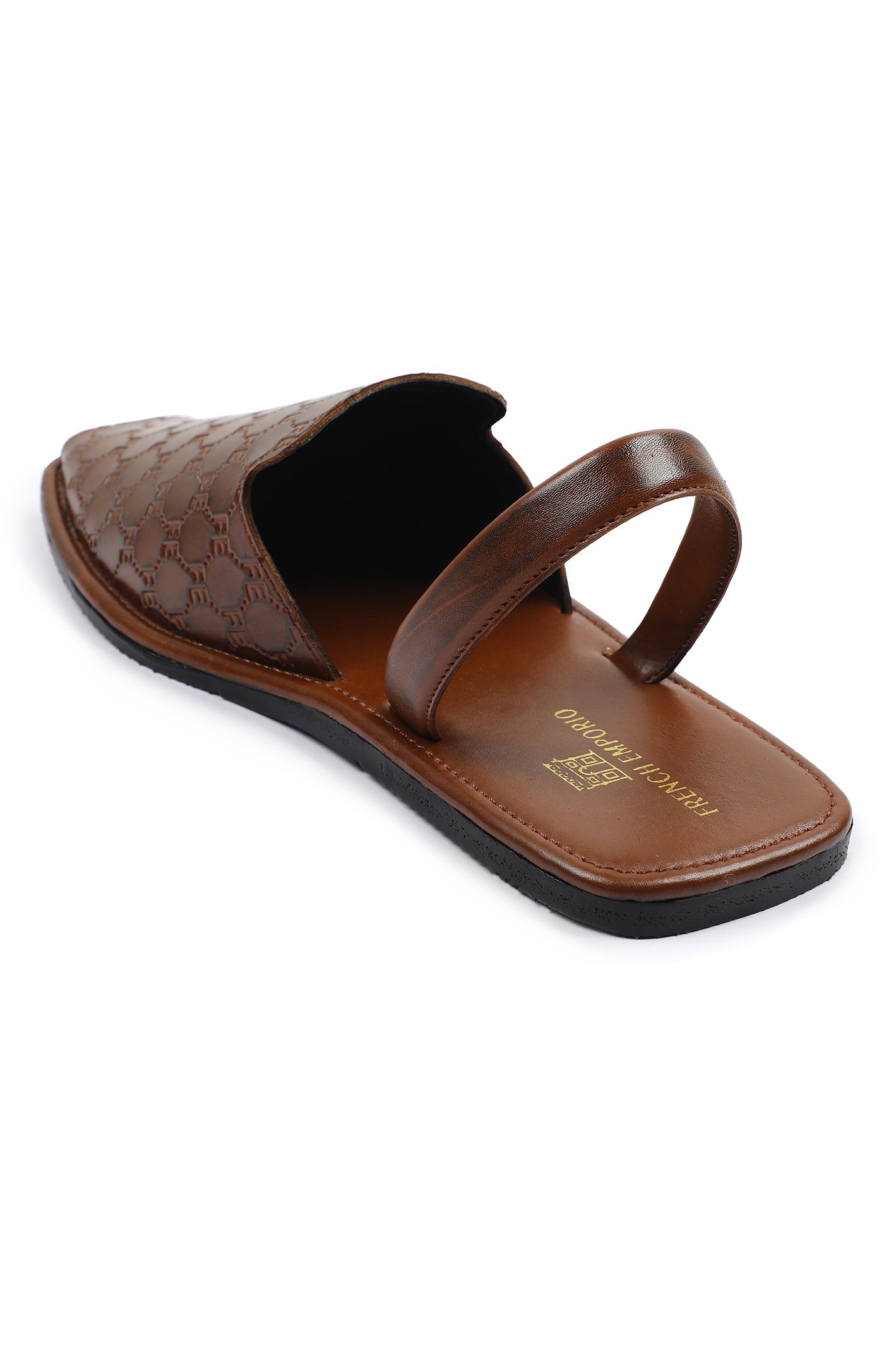 French Emporio Men's Sandal SKU: SLD-0039-BROWN - Diners