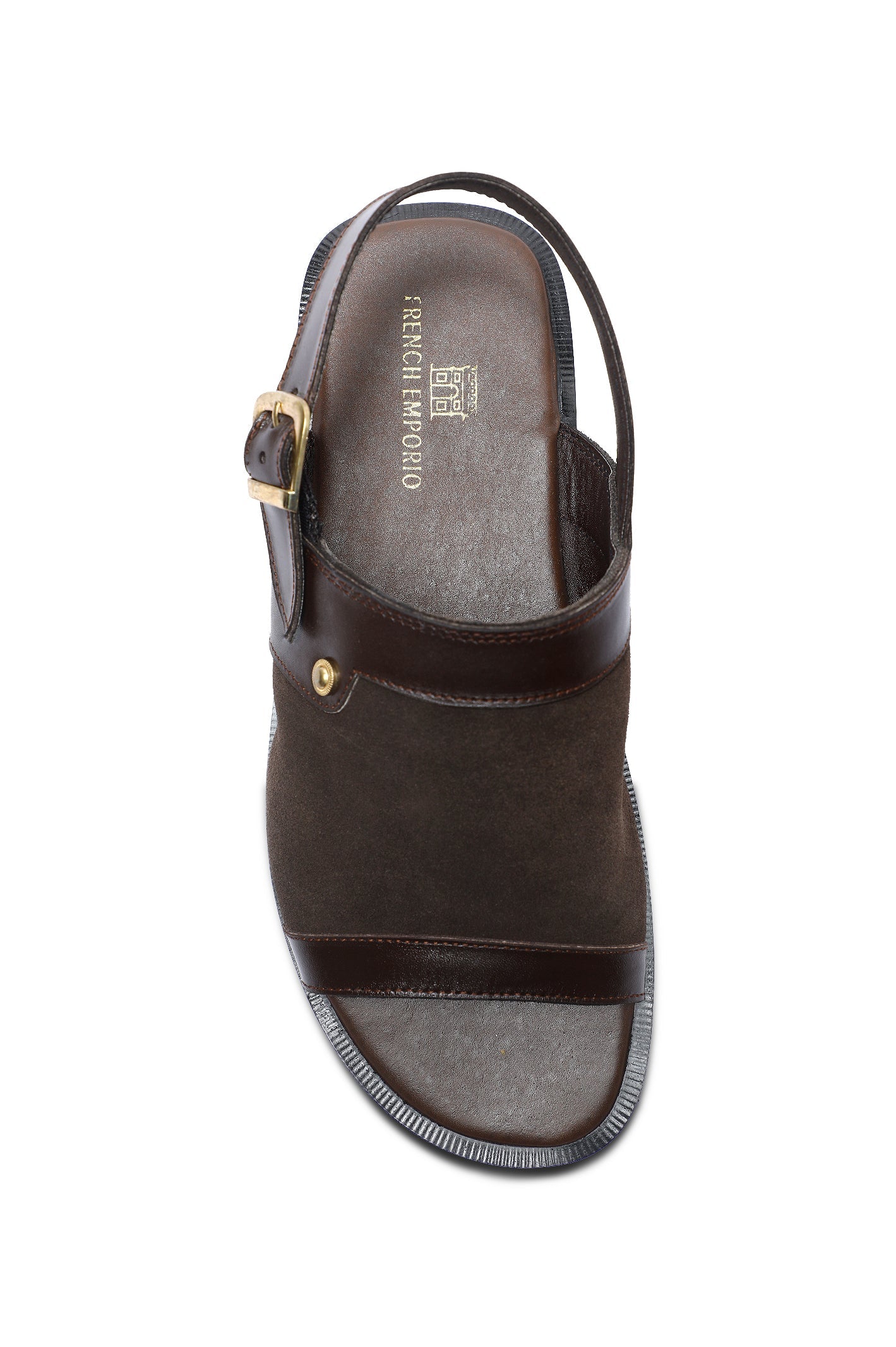 French Emporio Men's Sandal SKU: SLD-0041-COFFEE - Diners
